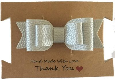 Dubbele strik haarspeldje handgemaakt 7 cmold