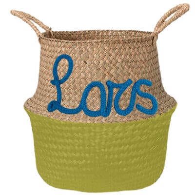 Modern gepersonaliseerde mand met naam geel