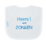 Slabbetje Hoera een Jongen