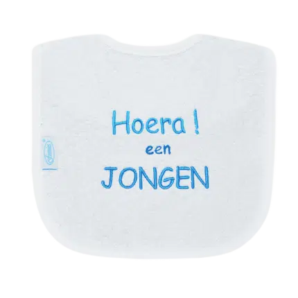 Slabbetje Hoera een Jongen