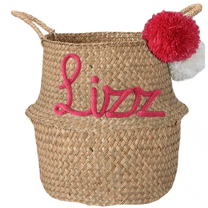 Cesta para guardar juguetes con texto XL