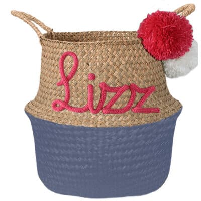 Modern gepersonaliseerde mand met naam provence blauw