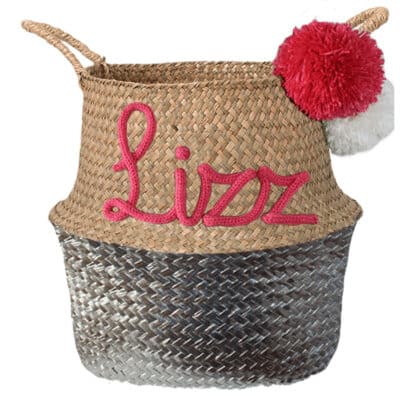 Modern gepersonaliseerde mand met naam zilver