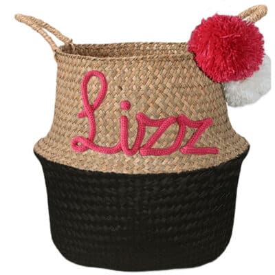 Modern gepersonaliseerde mand met naam zwart