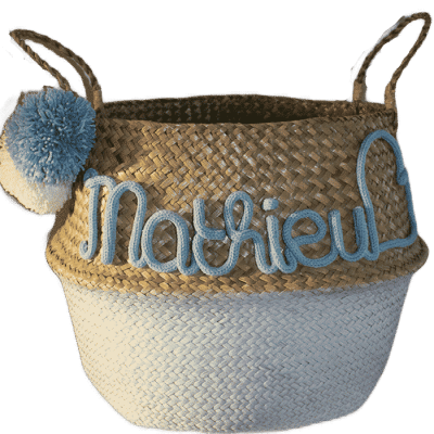 Half gekleurde gepersonaliseerde mand met naam Large