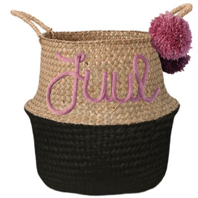 Half gekleurde naammand zwart