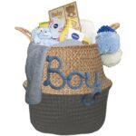 Kraam cadeau mand cute jongen met naam - Imagen 2