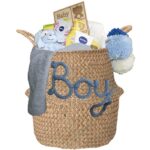 Kraam cadeau mand cute jongen met naam - Imagen 9