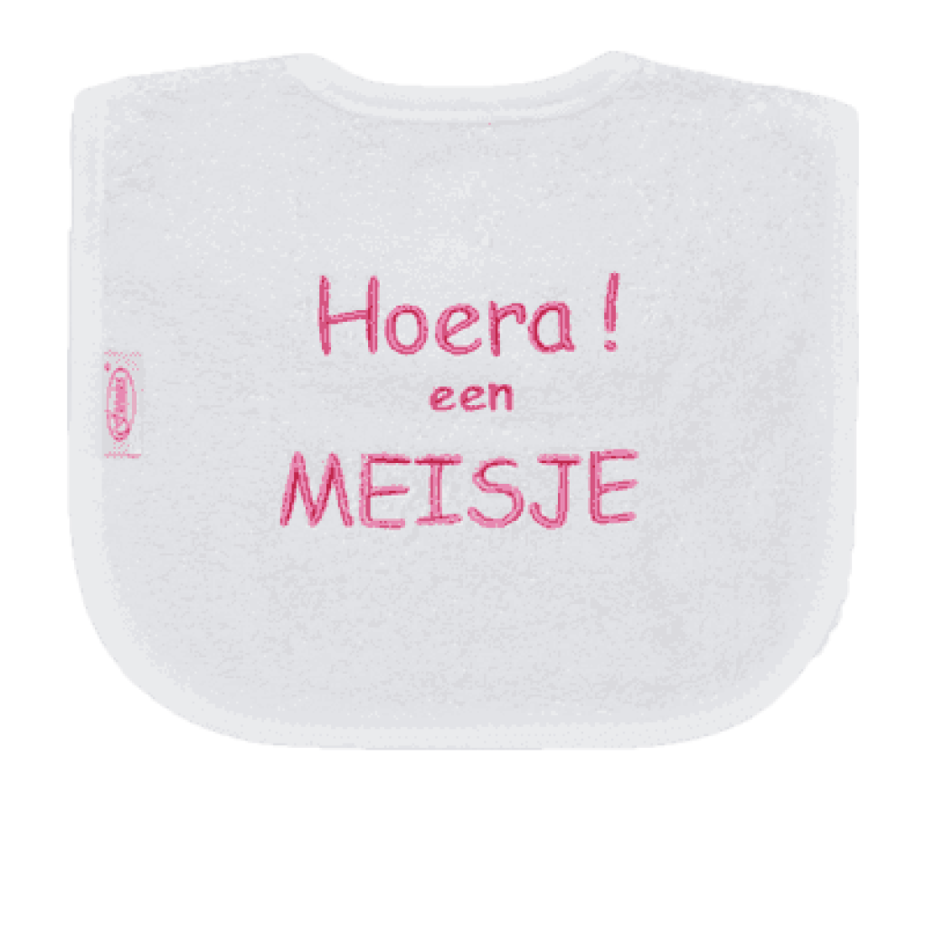 Slabbetje Hoera een Meisje