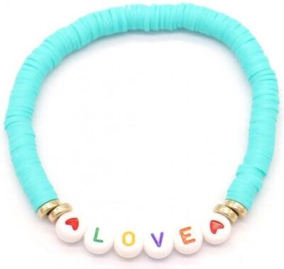 armband love licht blauw