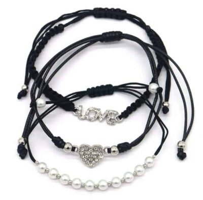armband love parels zwart scaled
