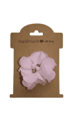 Parel roze bloem speldje