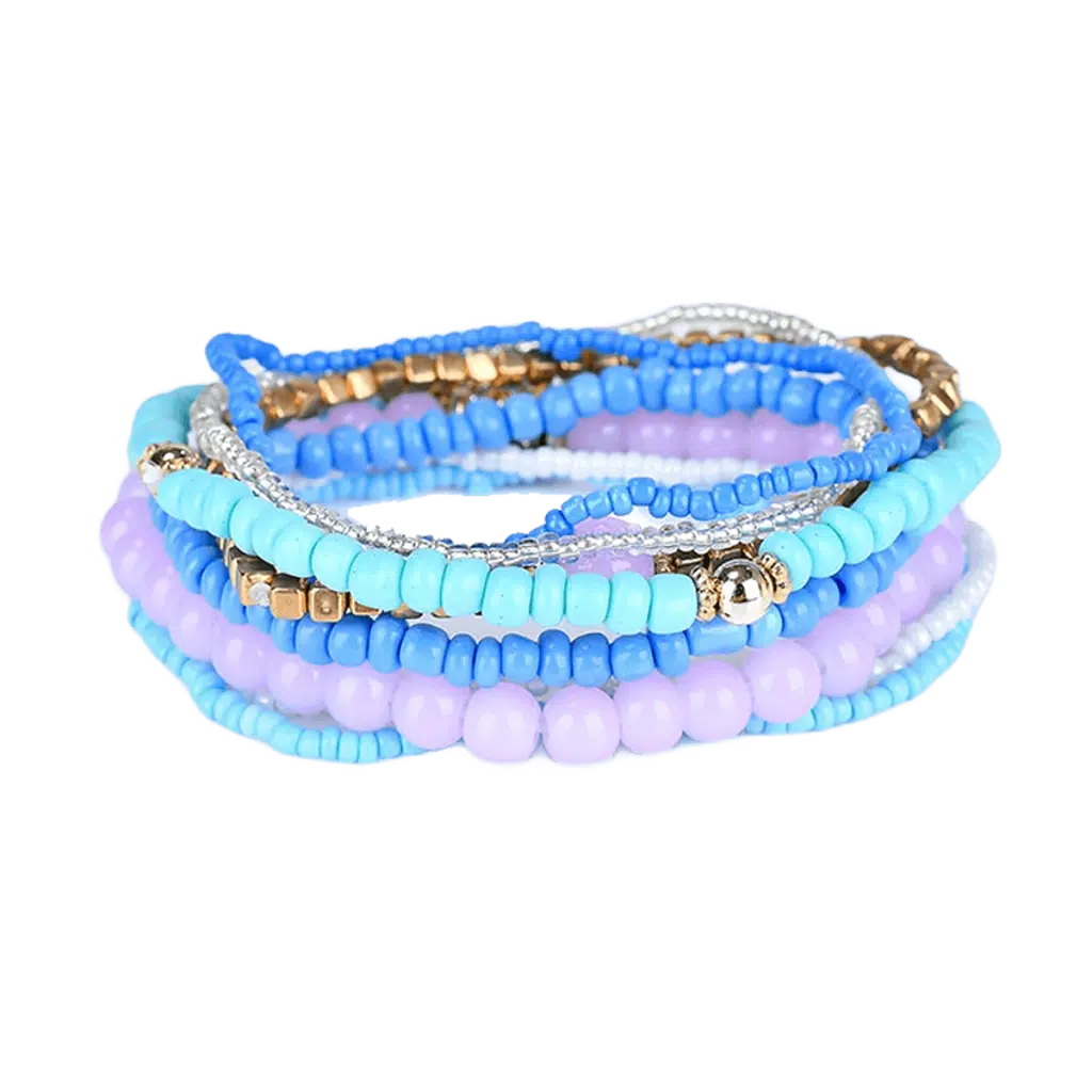 Bohemian Strand Armband Pulseras Blauw