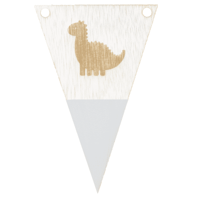 Dinovlag met punt in kleur gegraveerd