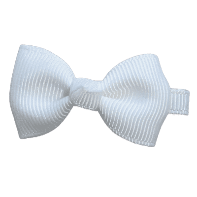 Strik wit klein speldje handgemaakt 5 cm