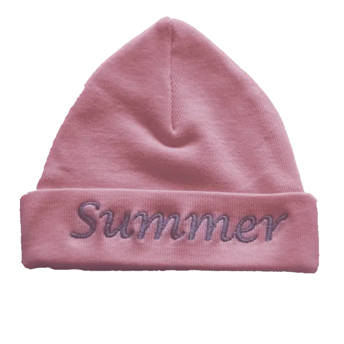 Funnies mutsje roze optie met naam