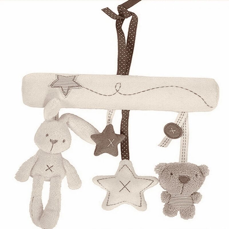 Wieg Wagen decoratie hanger wit