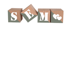 Natuurlijk schuin gekleurde naamblokken met naam olijf groen