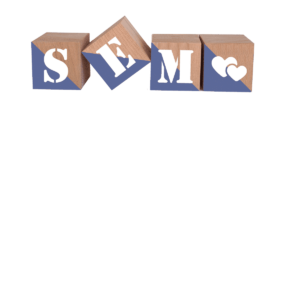 Natuurlijk schuin gekleurde naamblokken met naam provence blauw