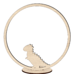 Cirkel met naam trex met gratis voetje – Image 2