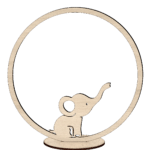 Hout naam ring olifant gratis standaard - Afbeelding 2