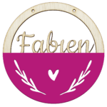 Houten ring met naam hart – Image 14