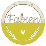 Houten ring met naam hart – Image 13