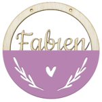 Houten ring met naam hart – Image 7