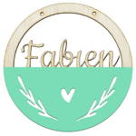 Houten ring met naam hart – Image 5