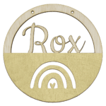 Houten ring met naam regenboog – Image 12