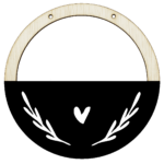 Houten ring met naam hart – Image 2