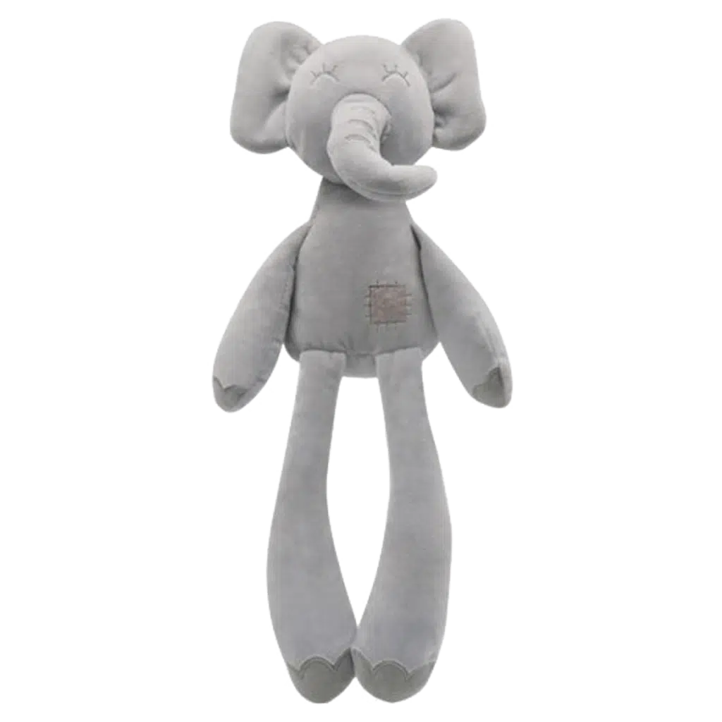 Knuffel baby olifant grijs 36 cm