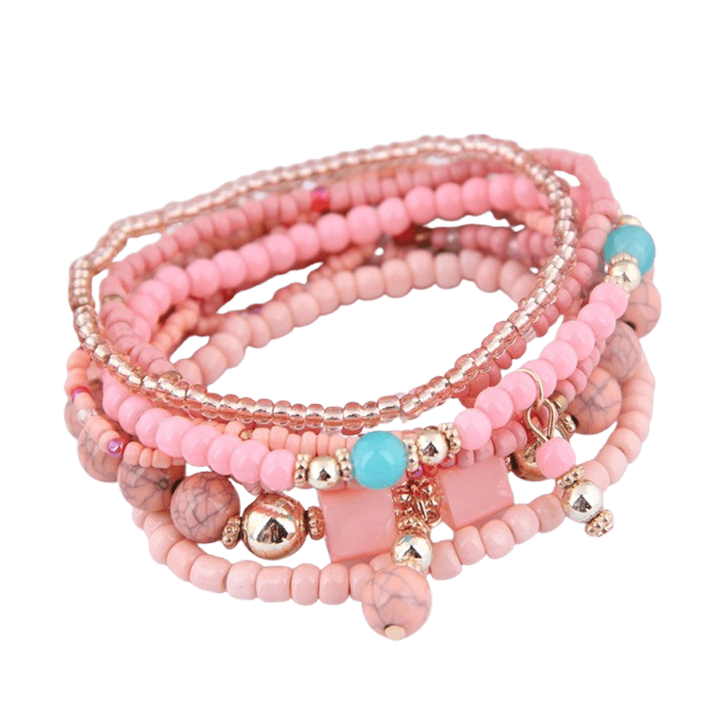 Bohemian armband peach