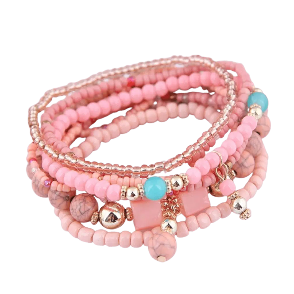 Bohemian armband peach