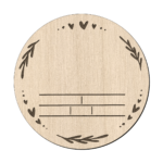 Geboortebord hout sier gratis koord