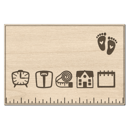 Geboorteposter design met naam