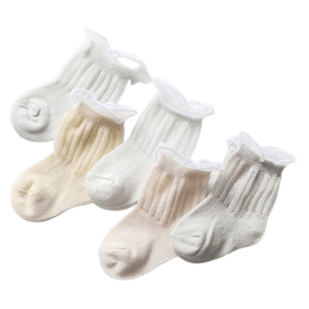 Ventilerende babysokjes 5-pack kraag