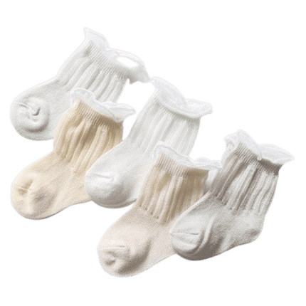 Ventilerende babysokjes 5-pack kraag