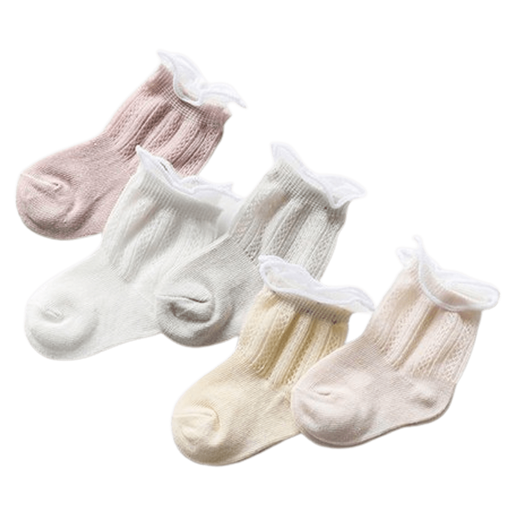 Ventilerende babysokjes 5-pack patroon