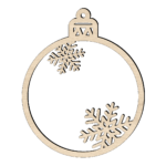 Houten kerstbal met naam bel – Image 3