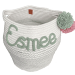 Panier en coton avec nom – Image 2
