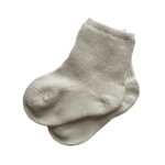 Warme katoenen babysokjes beige