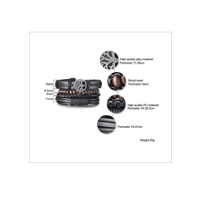 lederen heren armband vintage informatie