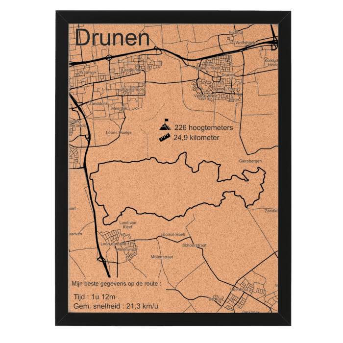 Fotolijst zwart drunen