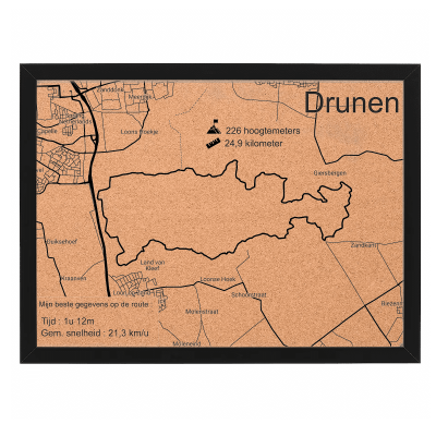 Liggend Fotolijst zwart drunen