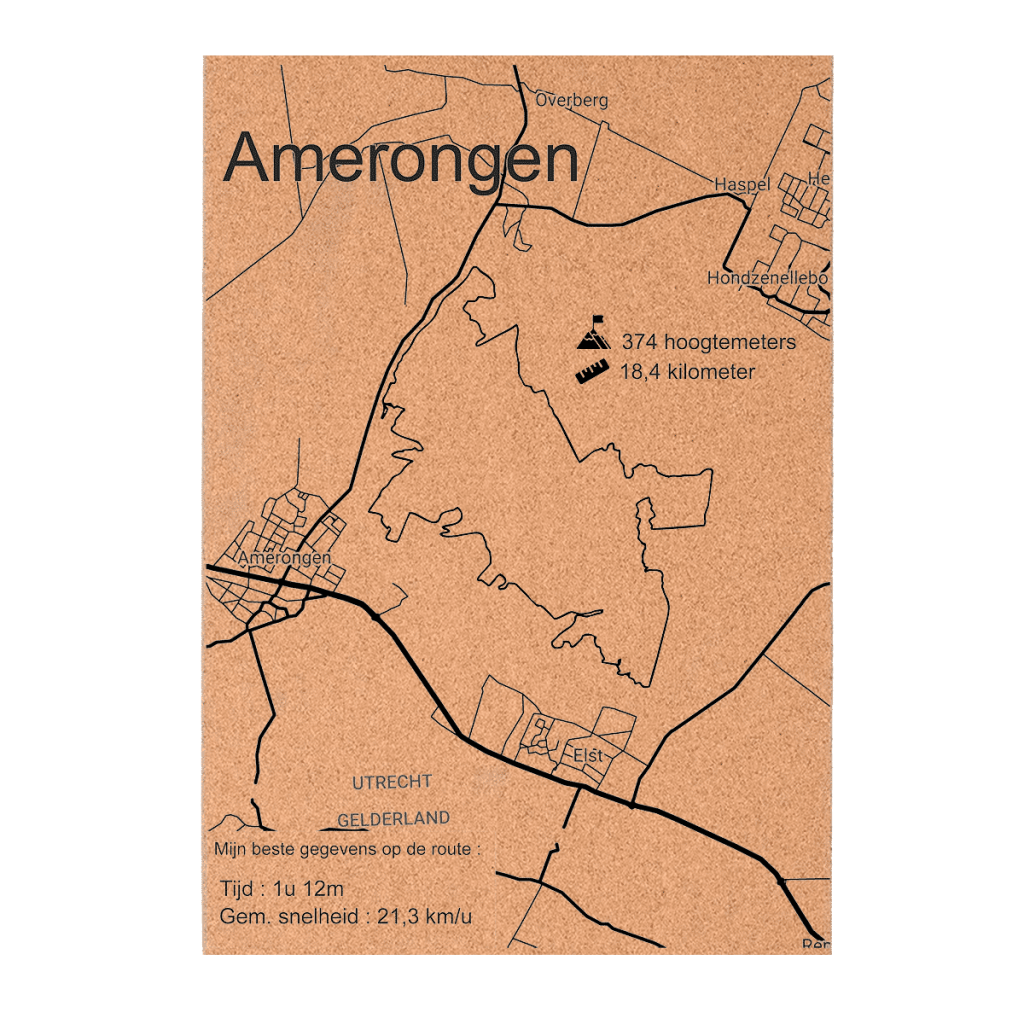 MTB Route amerongen met gratis standaard