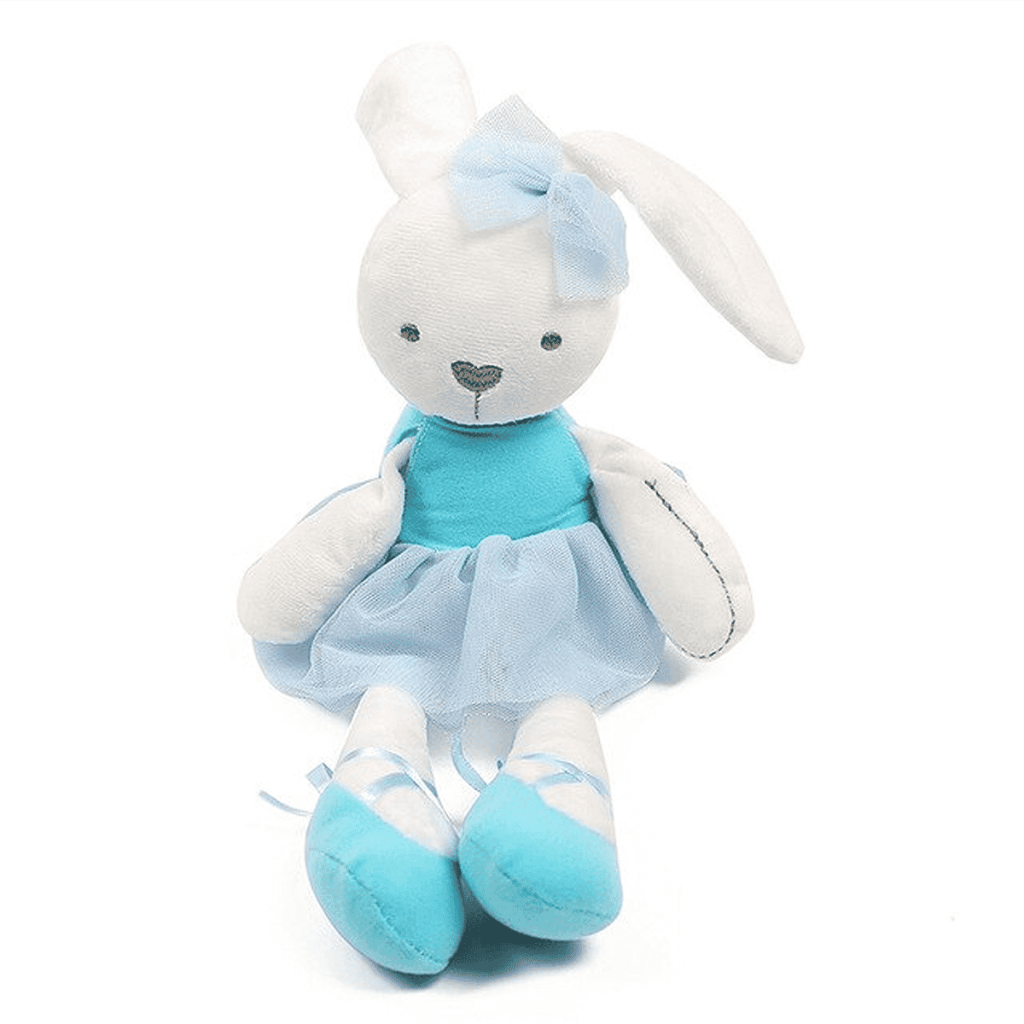 Knuffel konijn Ballerina blauw