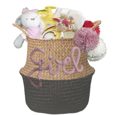 Gevulde kraampakket meisje Sweet antraciet