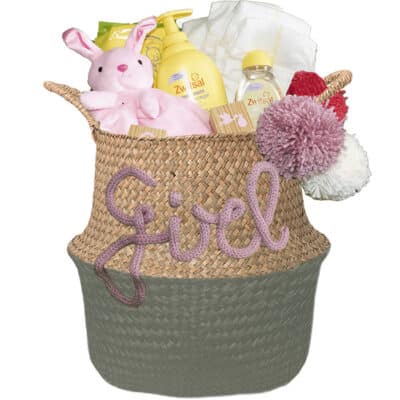 Kraamcadeau voor een meisje Simpel olijf groen