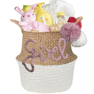 Kraamcadeau voor een meisje Simpel wit